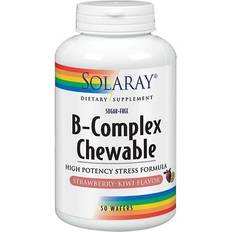 Solaray Vitamin B-Complex Chewables Natural Strawberry 50 Tablets