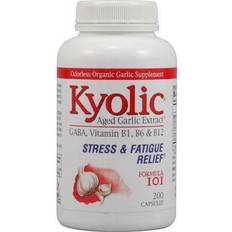 Kyolic Aged Garlic Extract Stress and Fatigue Relief Formula 101 200 Capsules