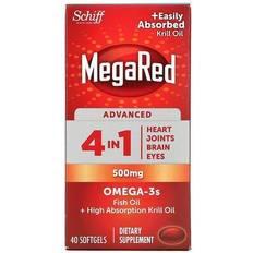 Omega 3s Schiff MegaRed Advanced 4 In 1 Omega-3s 500 mg 40 Softgels