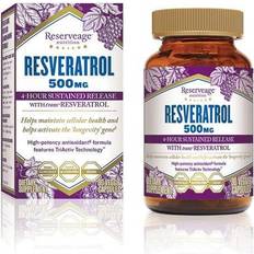 Resveratrol 500mg Reserveage Nutrition Resveratrol 500 mg 30 Veggie Capsules