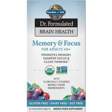 Garden of Life Dr. Formulated Brain Health Memory & Focus for Adults 40+ Tablets