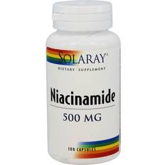 Vitamins & Supplements Solaray Niacinamide 500 mg 100 VegCaps 100 pcs