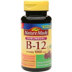 Nature Made Vitamine e Integratori Nature Made Vitamin B-12 Sublingual Cherry 1000 mcg 50 Lozenges