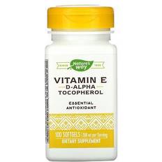 Natures Way Vitamin E D-Alpha Tocopherol 100 Softgels 100 stk