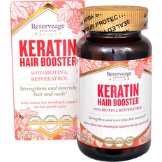 Keratin hälsokost och kosttillskott Reserveage Nutrition Keratin Hair Booster with Biotin & Resveratrol 120 Capsules