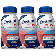 Vitamins & Supplements Ensure Plus Nutrition Shake Strawberry 6 Bottles