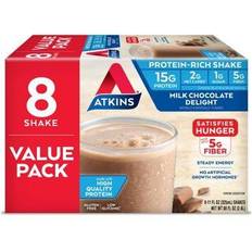 Vitamins & Supplements Atkins 8-Pack Milk Chocolate Delight Protein-Rich Shakes