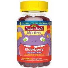 Nature Made Kids First Elderberry Gummies Raspberry 40 Gummies