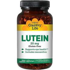 Vitamins & Supplements Country Life Lutein 20 Mg 60 Softgels