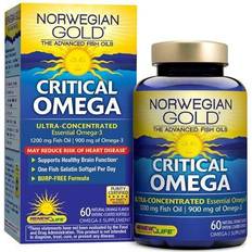 Critical Omega Norwegian Gold Omega-3 Fish Oil 60 Enteric-Coated Softgels
