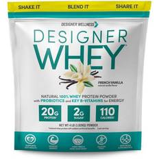 Whey protein french vanilla Designer Wellness Designer Protein Natural 100% Whey Protein Powder French Vanilla 4 lbs
