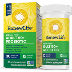 Renew Life Ultimate Flora Probiotic Adult 50 plus 30 billion 30 Vegetarian Capsules