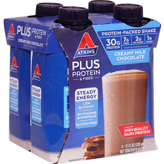 Atkins Protein Plus RTD Creamy Milk Chocolate 4 Bottles 1 Stk.