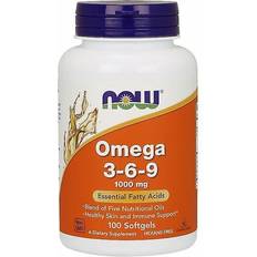 NOW Omega 3-6-9 1000 mg 100 Bløde Kapsler