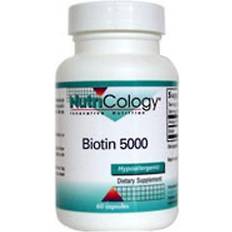 Vitamins & Supplements NutriCology Biotin 5000 60 Capsules