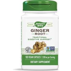 Natures Way Vitamins & Supplements Natures Way Ginger Root 100 Vegan Capsules