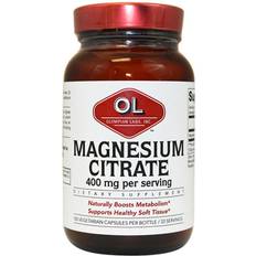 Magnesium citrate 400mg Olympian Labs Magnesium Citrate 400 mg 100 Vegetarian Capsules