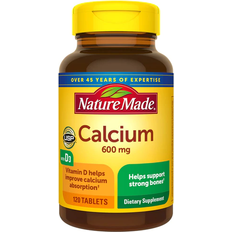 Nature Made Calcium with Vitamin D3 600 mg 120 Tablets