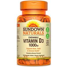 Sundown Naturals Sundown Naturals Chewable Vitamin D3 Strawberry Banana 1000 IU 120 Chewable Tablets