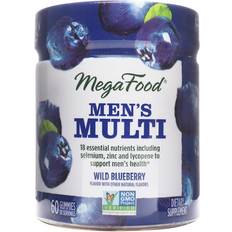 Blaubeere Nahrungsergänzung MegaFood Men's Multi Wild Blueberry Gummies 60 Stk.