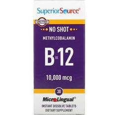 Superior Source No Shot Methylcobalamin B-12 10000 mcg 30 MicroLingual Tablets