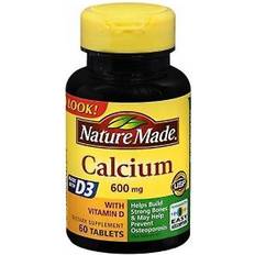 Nature Made Calcium Plus Vitamin D3 600 mg 60 Tablets 60 pcs