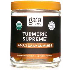 Gaia Herbs Turmeric Supreme Adult Daily Gummies 40 Vegan Gummies