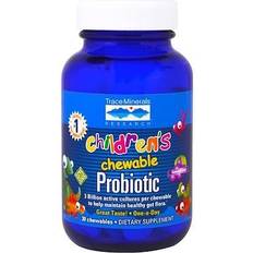 Trace Minerals Research Children's Chewable Probiotic Dietary Supplement Concord Grape 30 Chewables