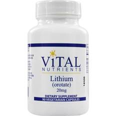 Vitaminas y Suplementos Vital Nutrients Lithium 20 mg 90 Vegetarian Capsules