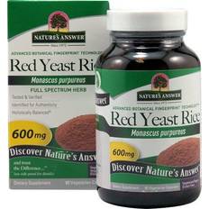 Red yeast Nature's Answer Red Yeast Rice 600 mg 90 Vegetarian Capsules 90 pcs