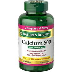 Vitamins & Supplements Natures Bounty Nature's Bounty Calcium 600 with Vitamin D3 250 Tablets 60