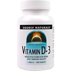 Vitamin d 1000 iu Source Naturals Vitamin D-3 1000 IU 200 Tablets