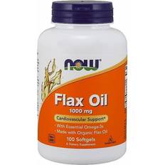 Now Foods Foods Flax Oil, 1000mg 100 softgels