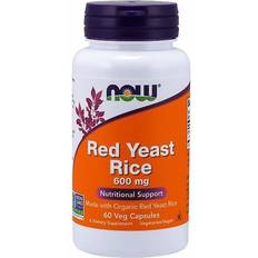 Red yeast NOW Foods Red Yeast Rice 600mg 60 vcaps 60 pcs