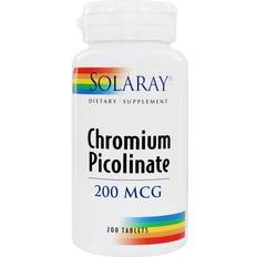 Chromium picolinate Solaray Chromium Picolinate 200 mcg 200 Tablets