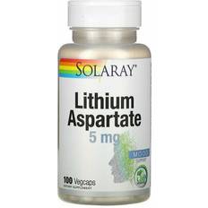 Vitamins & Supplements Solaray Lithium Aspartate 5 MG (100 Capsules) 100