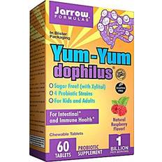 Jarrow Formulas Yum-Yum Dophilus Natural Raspberry 1 billion 60 Chewable Tablets