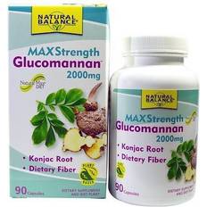 Vitamins & Supplements Natural Balance Glucomannan MaxStrength 2000 mg 90 Capsules