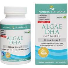 Nordic Naturals Algae DHA Plant-Based Omega-3 500 mg. 90 Softgels