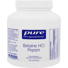 Betaine Pure Encapsulations Betaine HCl Pepsin 250 Capsules