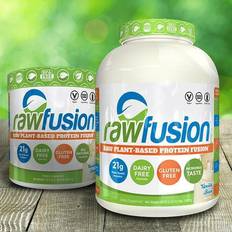 Vegansk proteinpulver Rawfusion vegansk proteinpulver Natural Chocolate Stor (30 portioner)