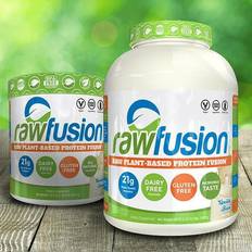 Vegansk proteinpulver San Rawfusion vegansk proteinpulver Natural Chocolate Stor (30 portioner)