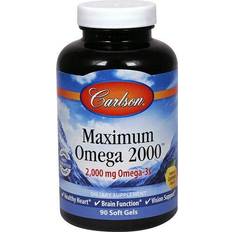 Omega 3 2000 Carlson Maximum Omega 2000 Natural Lemon 90 Softgels