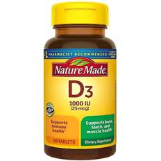 Nature Made Vitamin D3 1000 IU 100 Tablets