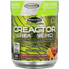 Kreatin hcl hälsokost Muscletech Creactor Creatine HCl Fruit Punch Extreme 120 Servings Creatine 120 pcs