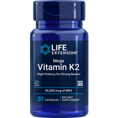 Mcg 30 Life Extension Mega Vitamin K2 45000 mcg of MK4 30 Capsules