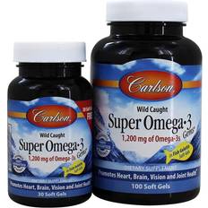 Carlson Vitaminer & Kosttillskott Carlson Norwegian Super Omega-3 1200mg 100 + 30