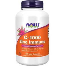 Vitamins & Supplements NOW Supplements C-1000 Zinc Immune 180 Veg Capsules