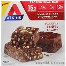 Atkins bar Atkins Protein Meal Bars Double Fudge Brownie 5 Bars 1 pcs