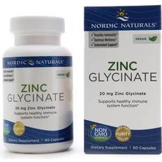 Nordic Naturals Zinc Glycinate 20 mg. 60 Capsules 60 pcs